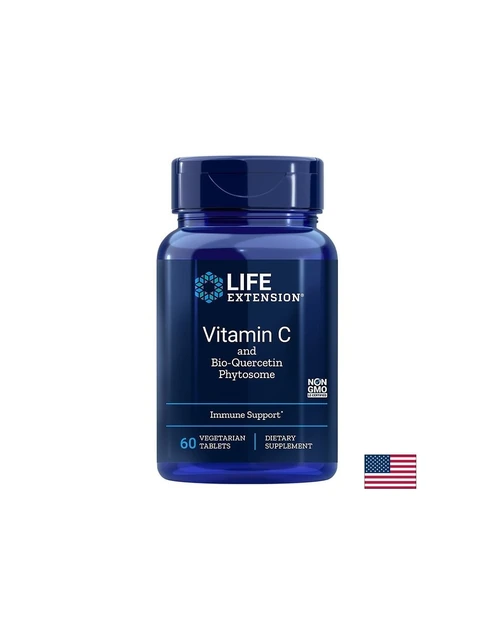 Life Extension Vitamin C and Bio-Quercetin Phytosome - 60 таблетки