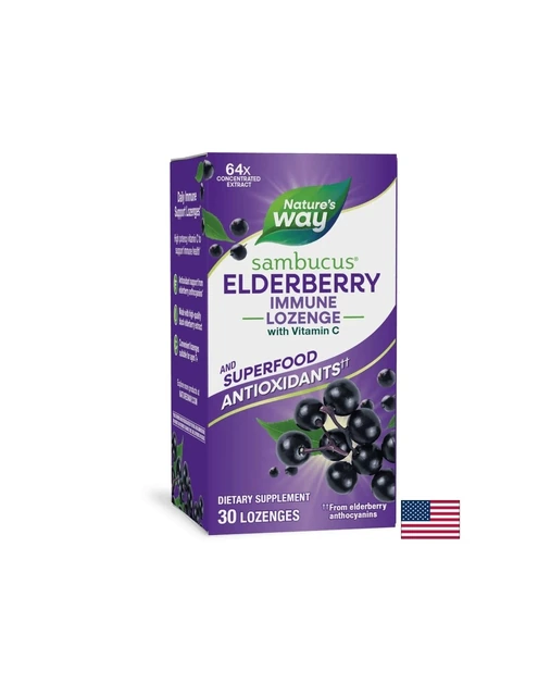 Nature’s Way Sambucus Original Lozenges - 30 таблетки за смучене